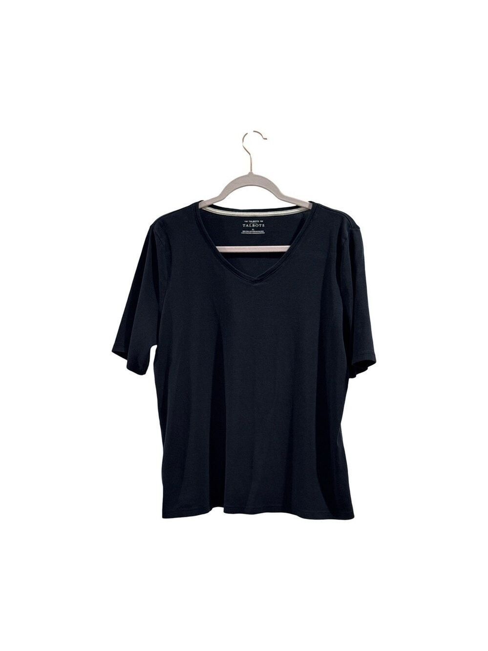 Talbot Navy Blue V-Neck T-Shirt